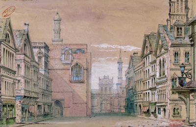 Tenda gotica per Le More de Venise di Alfred de Vigny (1797-1863), 1829 da Pierre Luc Charles Ciceri